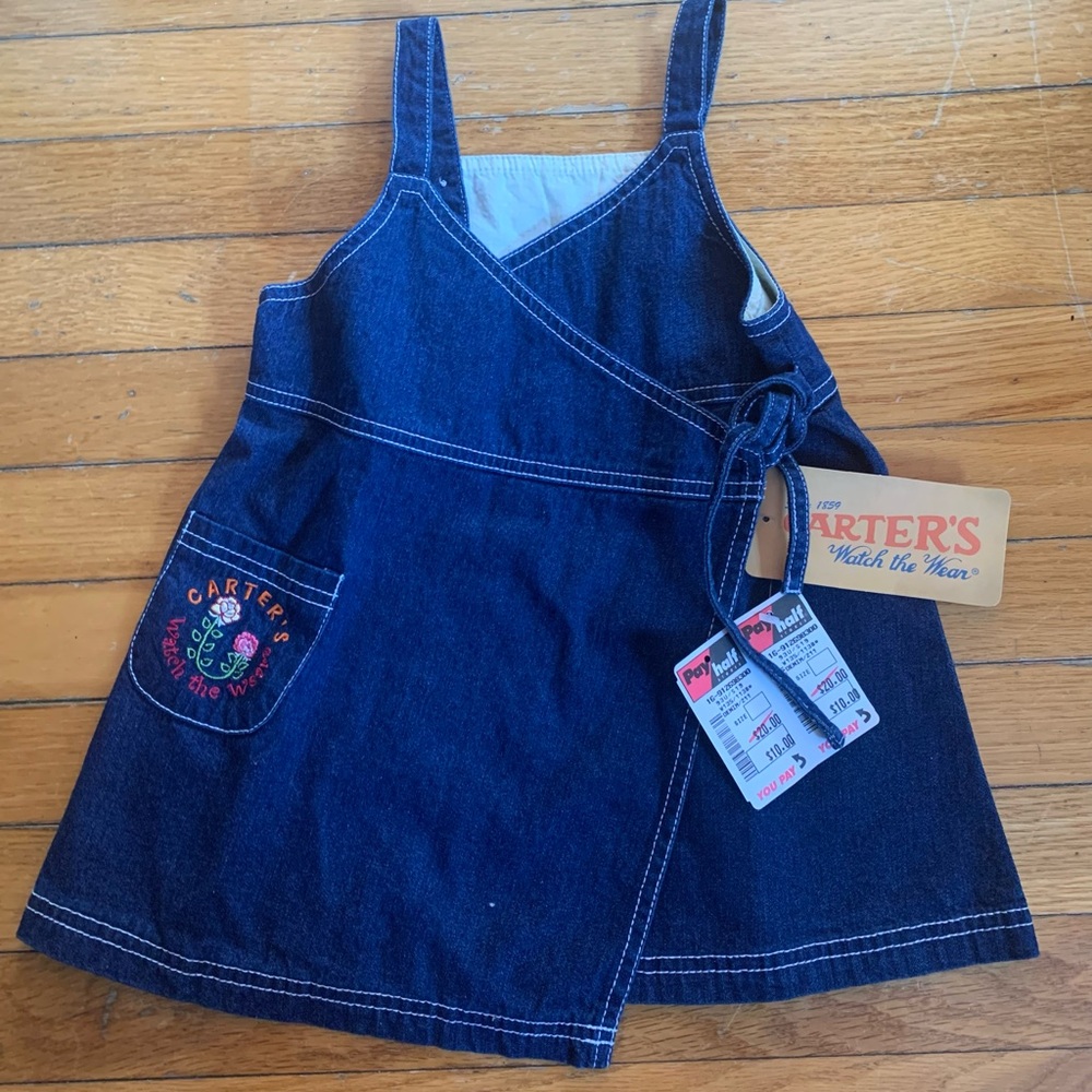 Vintage Deadstock Carters Wrap Style Dress 2T